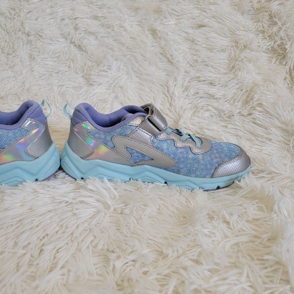 Saucony- Flash A/C 3.0 Silver Purple Big Kid Size 5 - Picture 6 of 7